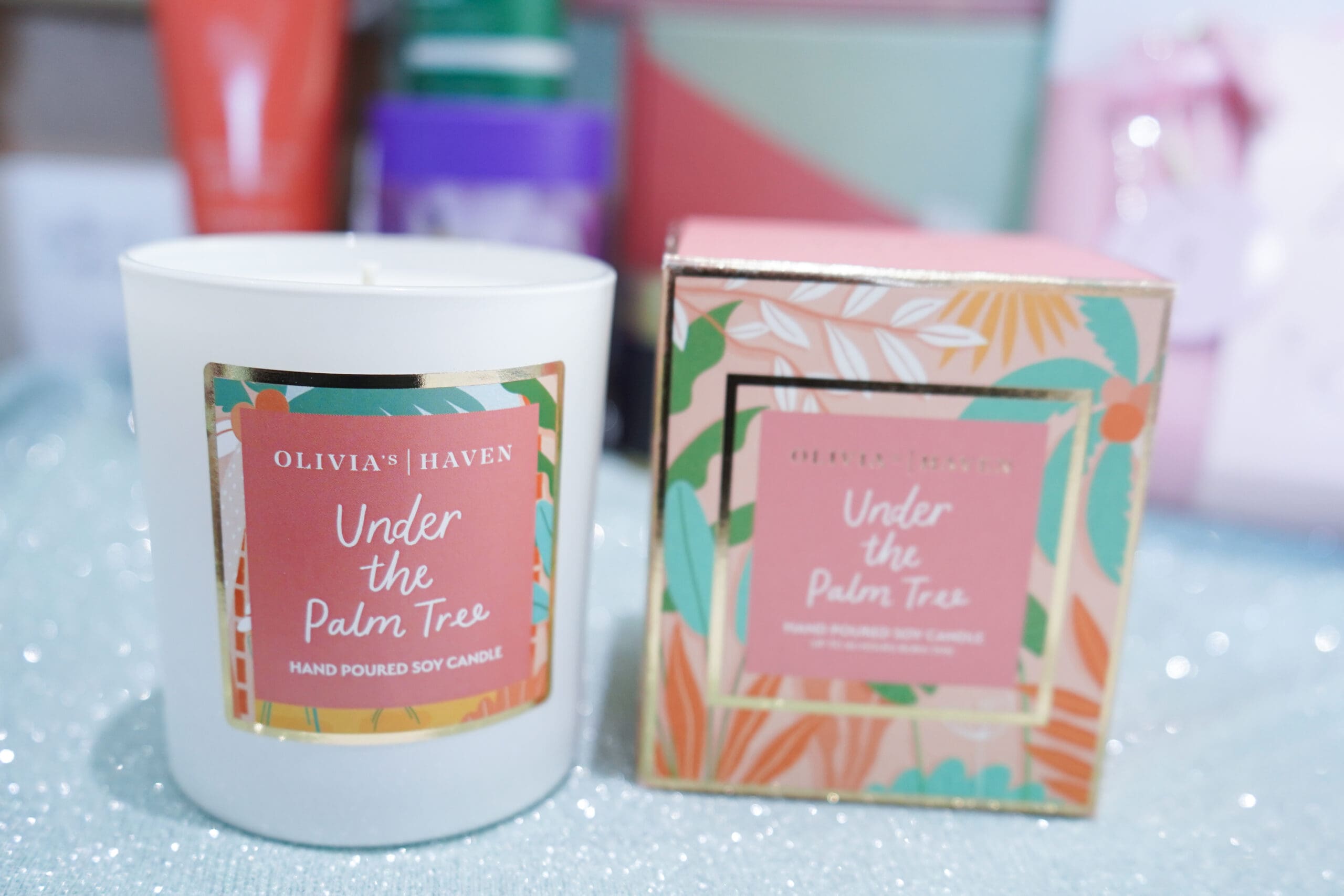 mother's day gift guide 2022, Olivia's Haven Under the Palm Tree - Soy Candle