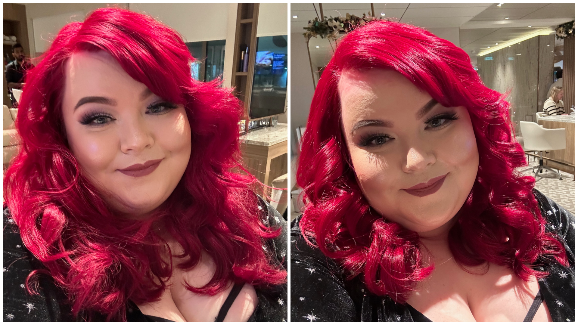 P&O Iona Northern Europe Christmas Markets Cruise 16 Before and after of Kerastase Fusio Dose in Brilliance
