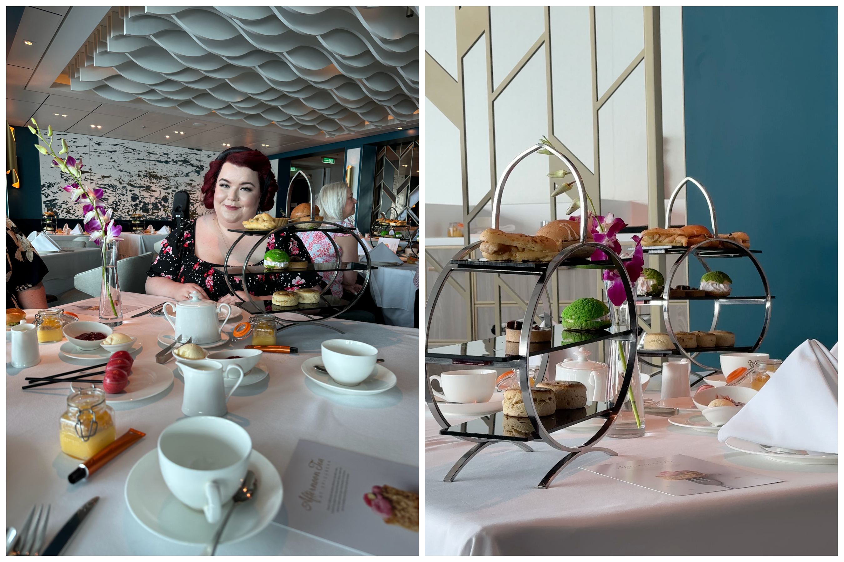 P&O Iona Norwegian Fjords Cruise 6 Epicurean Afternoon tea P&O Iona cruise ship