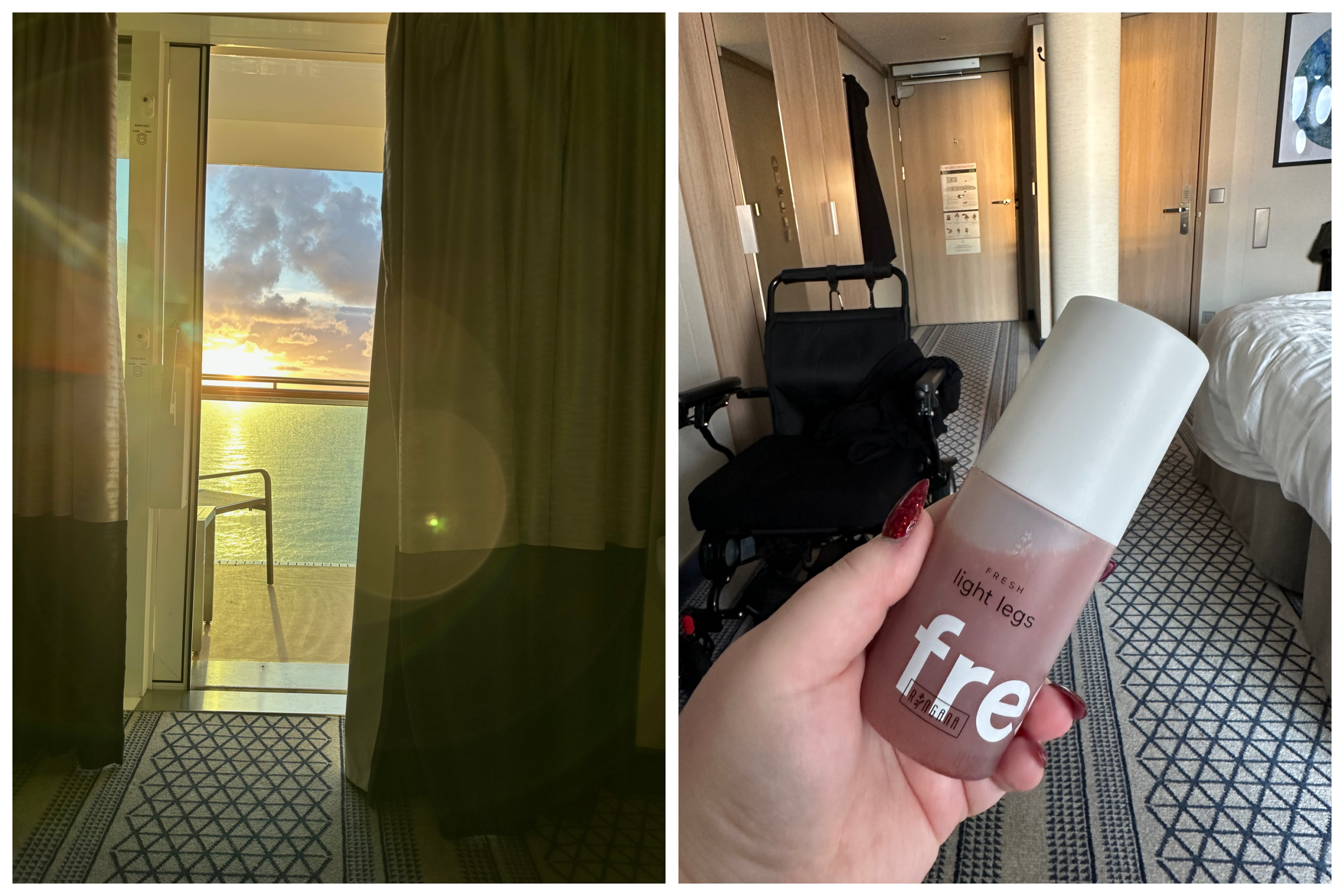 P&O Iona Norwegian Fjords Cruise 35 Fresh Light Legs spray from Ringana