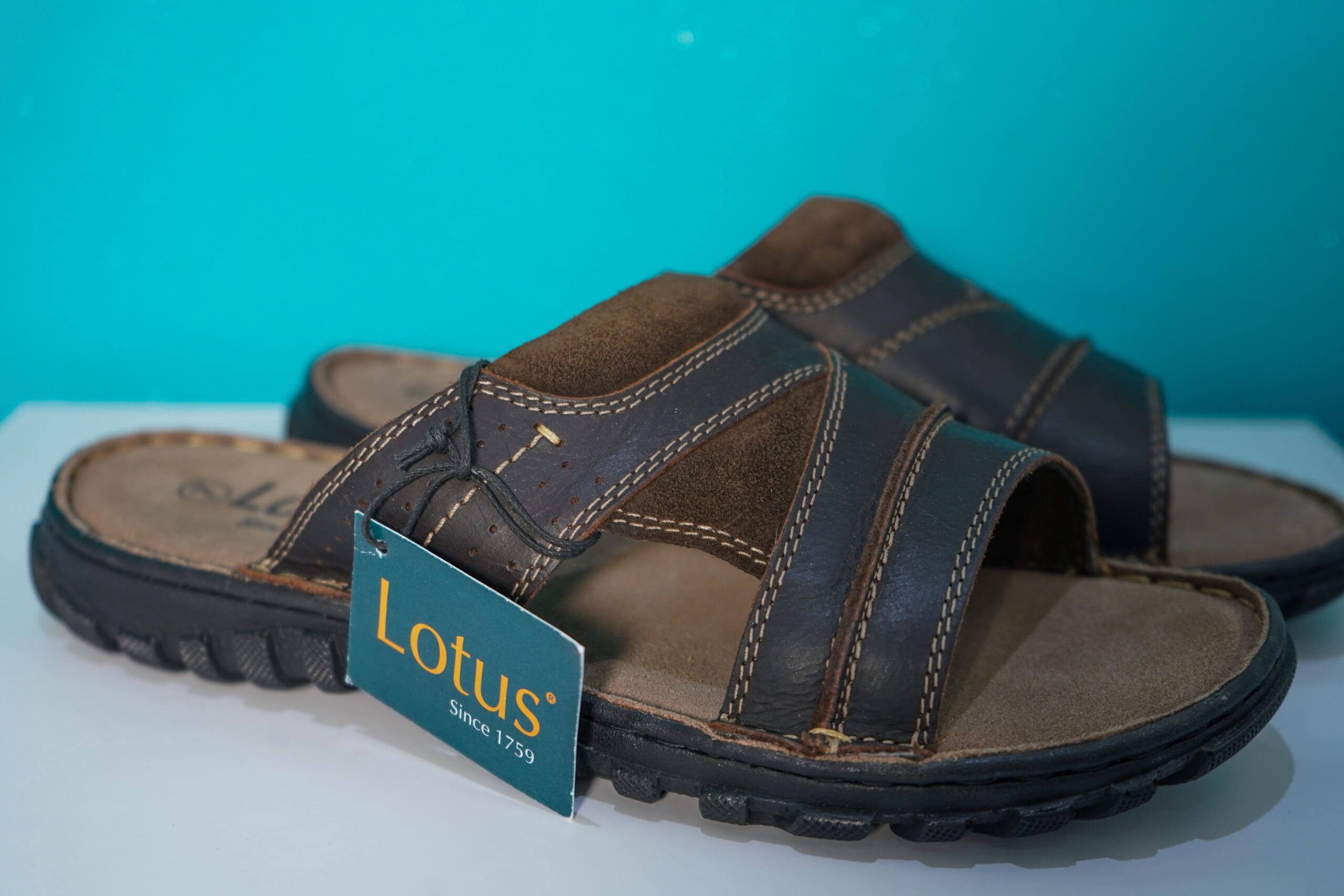 Father's Day Gift Ideas 10 Lotus Mens Brown Leather Slip On Sandal, shoe zone, father's day gift ideas