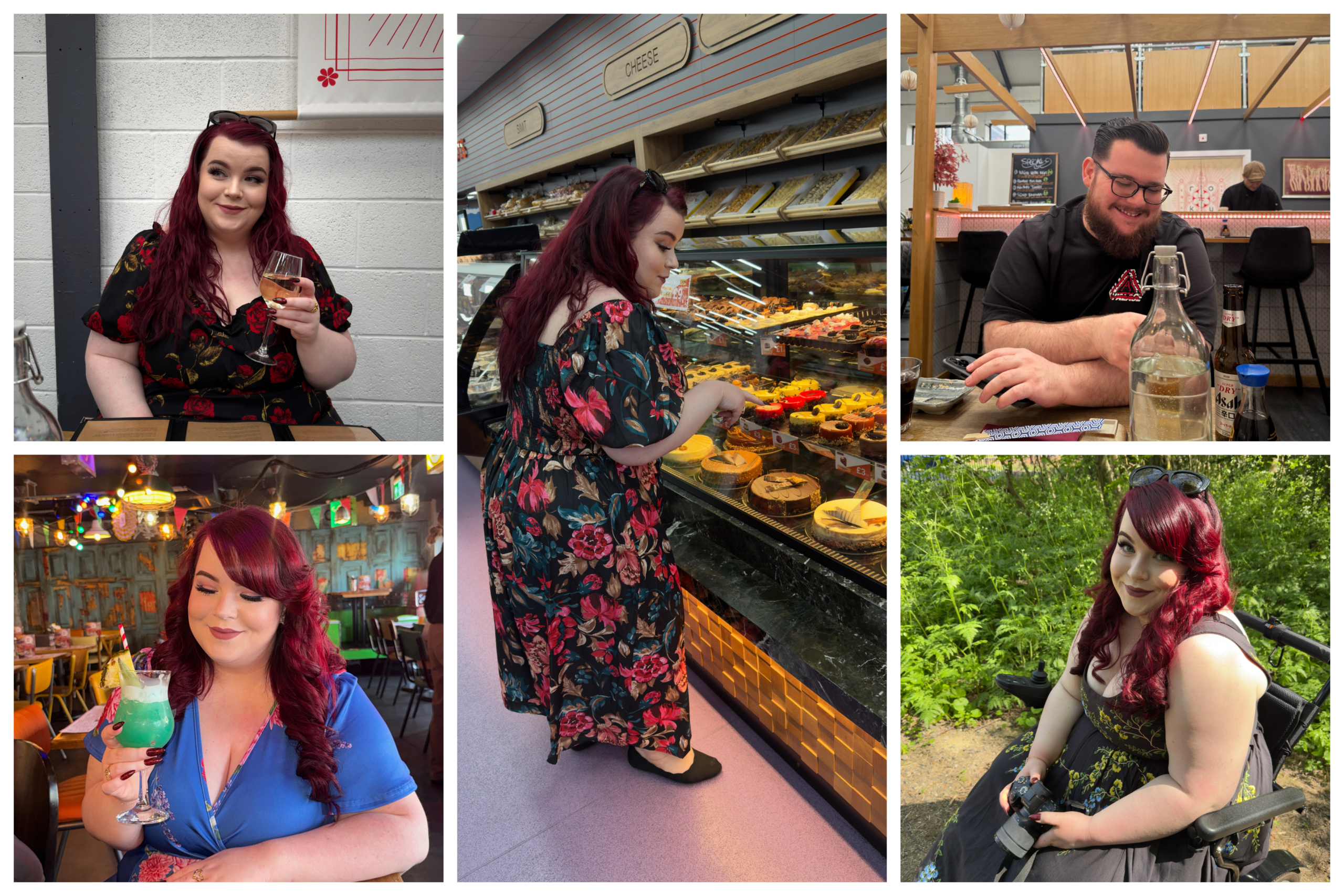 2025 Roundup - Personal Post 5 collage of georgina in various restaurants